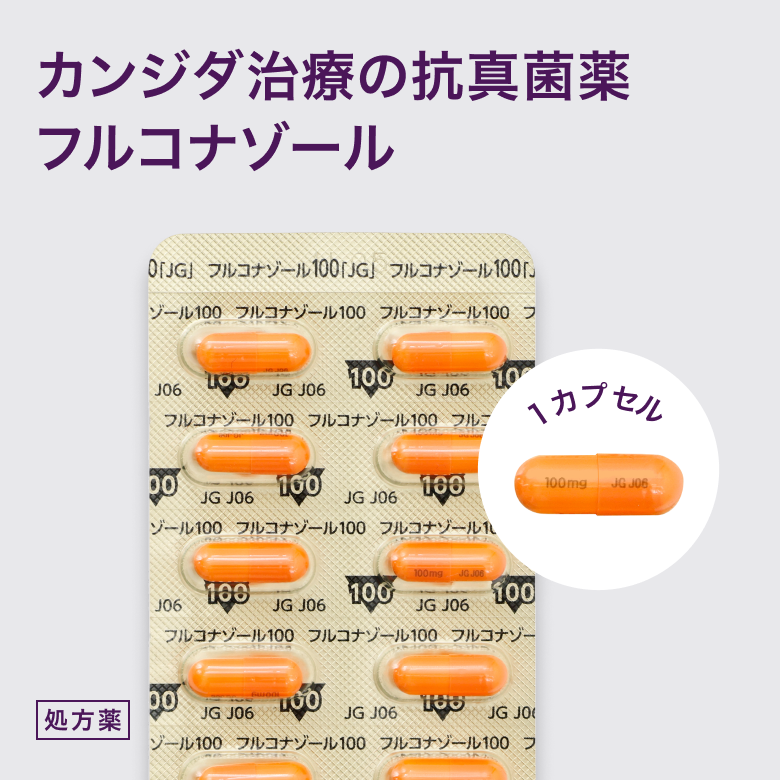 フルコナゾールカプセル 100mgはデリケートゾーンの痒みや痛みに。カンジダなどの真菌に有効とされる内服薬。