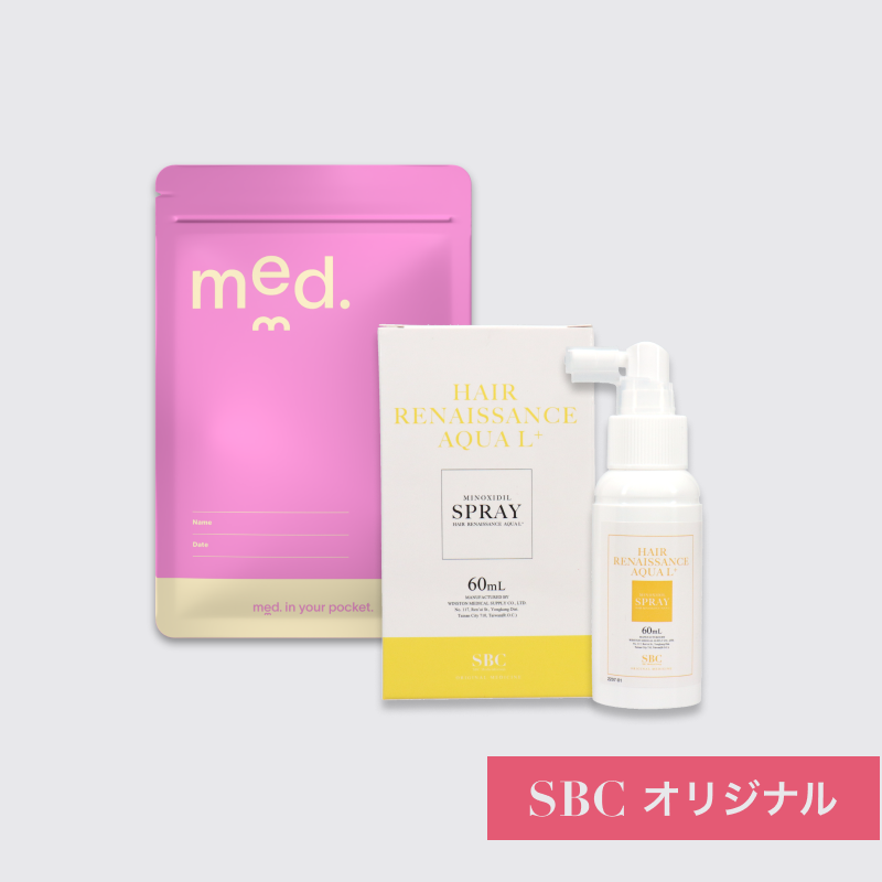 HRアクアLスプレー(ミノキシジル5%配合)は塗布した部分にのみ高い発毛・育毛効果を実感できる、ミノキシジルの外用薬です。