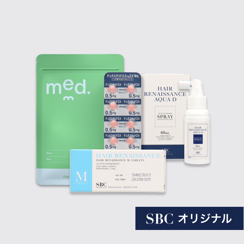 発毛強化プラン - ミノキシジル(M)・デュタステリド・塗るデュタス（SBC湘南美容オリジナルのAGA治療薬）